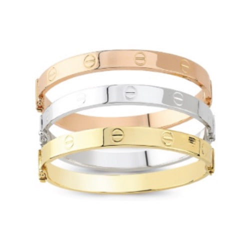 Screw Style Bangle Bracelet – The Prince of Gold