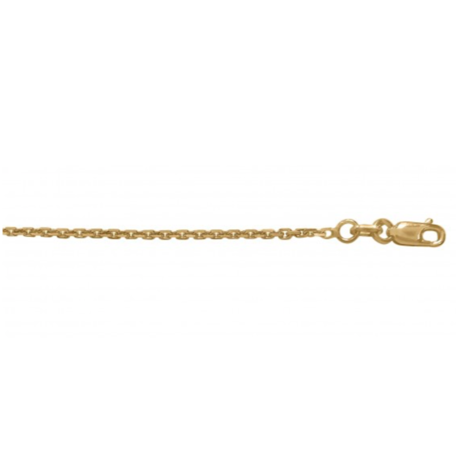 10K/14K Yellow Gold Oval Cable Link Chain