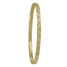 Load image into Gallery viewer, 10K Gold Diamond Cut Stackable Bangles
