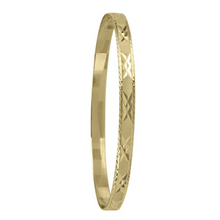 Load image into Gallery viewer, 10K Gold Diamond Cut Stackable Bangles
