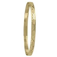 Load image into Gallery viewer, 10K Gold Diamond Cut Stackable Bangles
