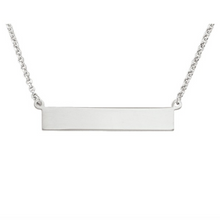 Load image into Gallery viewer, 925 Sterling Silver Personalized Bar Necklace with Name
