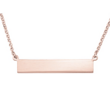 Load image into Gallery viewer, 925 Sterling Silver Personalized Bar Necklace with Name
