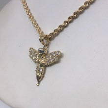 Load image into Gallery viewer, 10K Gold Angel Pendant Necklace
