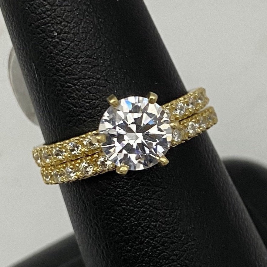 10K Yellow Gold Bridal Ring Set