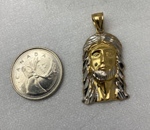 Load image into Gallery viewer, 10K Gold Diamond Cut Jesus Pendant
