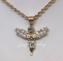 Load image into Gallery viewer, 10K Gold Angel Pendant Necklace
