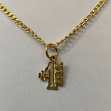 Load image into Gallery viewer, 10K Gold #1 MOM Charm and Chain Set
