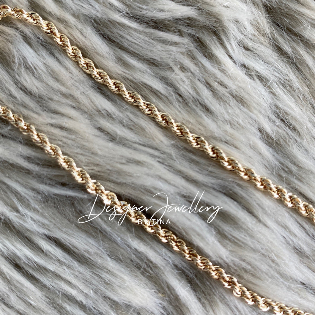 Baby 10K Gold Rope Bracelet