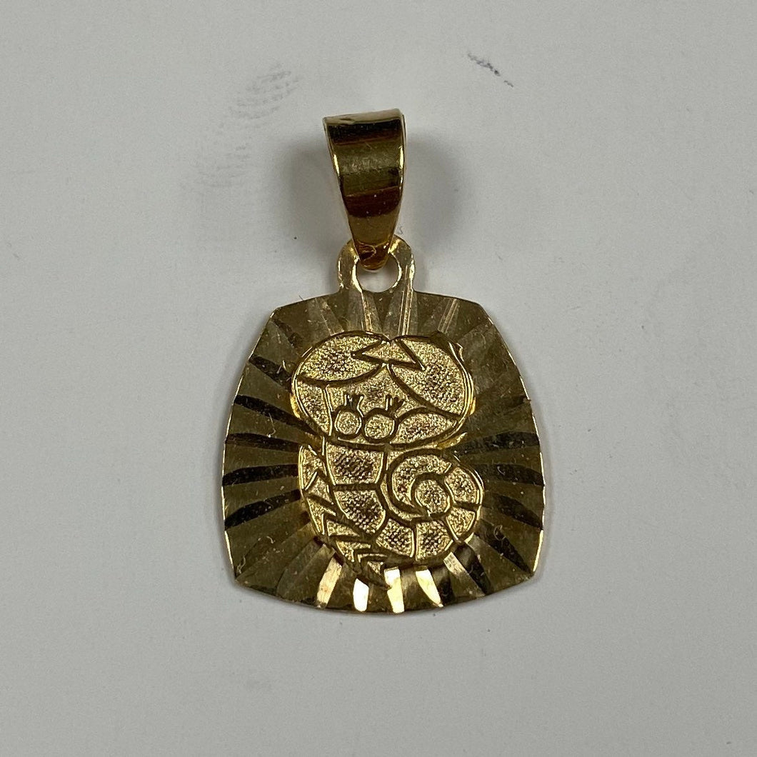 10K Gold Zodiac Pendant