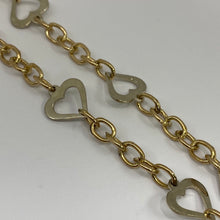 Load image into Gallery viewer, SOLID 10K Gold Fancy Heart Link Chain
