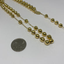 Load image into Gallery viewer, 10K Yellow Gold Diamond Cut Rosary
