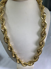 Load image into Gallery viewer, 10K Gold XXL 16.5 mm Rope Chain
