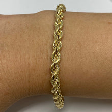 Load image into Gallery viewer, 10K Gold 6 mm Rope Chain
