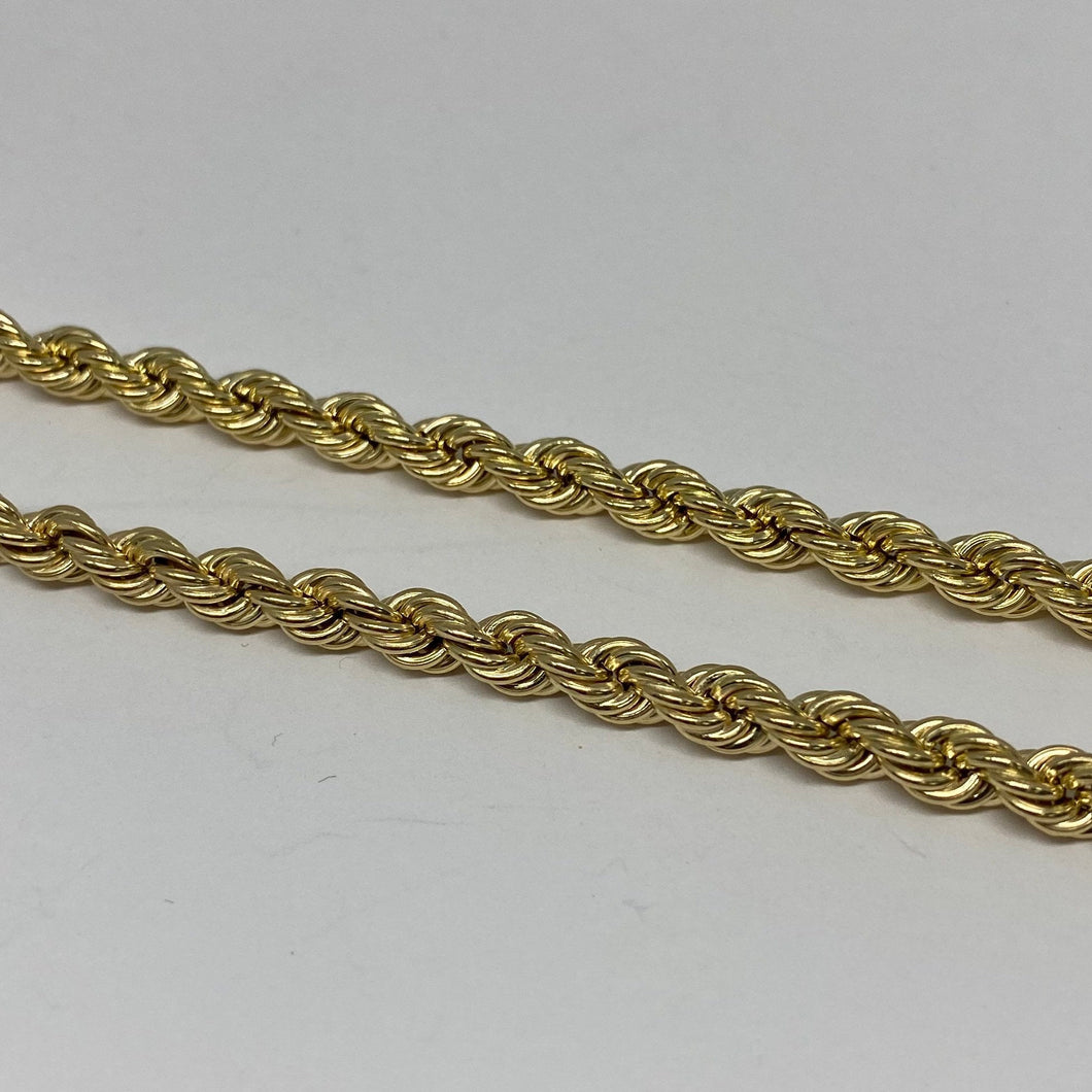 10K Gold 6 mm Rope Chain