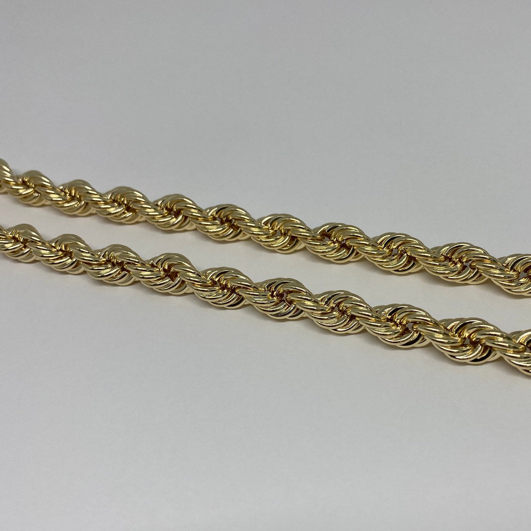 10K gold 8mm rope chain