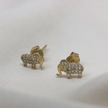 Load image into Gallery viewer, 10K Gold Elephant Studs
