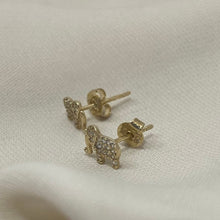 Load image into Gallery viewer, 10K Gold Elephant Studs
