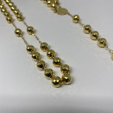 Load image into Gallery viewer, 10K Yellow Gold Diamond Cut Rosary
