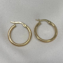 Load image into Gallery viewer, 10K Gold Diamond Cut Hoop Earrings
