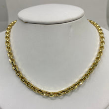 Load image into Gallery viewer, 10K yellow gold 5 mm oval cable link chain
