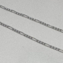 Load image into Gallery viewer, Thin 10K White Gold 2.2 mm Figaro Chain
