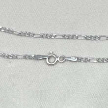 Load image into Gallery viewer, Thin 10K White Gold 2mm Figaro Chain
