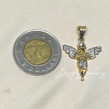 Load image into Gallery viewer, 10K Gold Angel Pendant with Rope Chain
