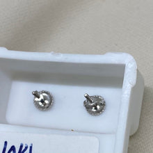 Load image into Gallery viewer, 10K White Gold Screw Back Diamond Stud Earrings
