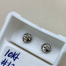 Load image into Gallery viewer, 10K White Gold Screw Back Diamond Stud Earrings
