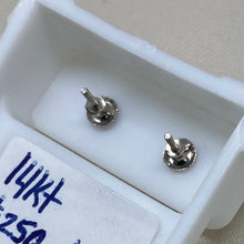 Load image into Gallery viewer, 14K White Gold Diamond Screw Back Stud Earrings
