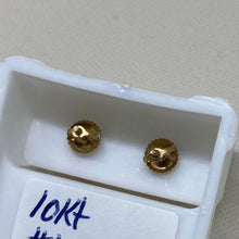 Load image into Gallery viewer, 10K Yellow Gold Double Gallery Diamond Heart Studs
