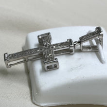 Load image into Gallery viewer, 925 Sterling Silver &amp; Diamond Cross Pendant
