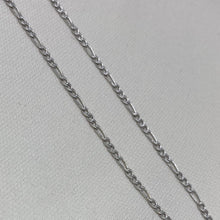 Load image into Gallery viewer, Thin 10K White Gold 2mm Figaro Chain
