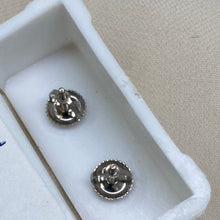 Load image into Gallery viewer, 10K White Gold Diamond Screw Back Earrings
