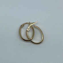 Load image into Gallery viewer, 10K Gold Mini Oval Hoop Earrings
