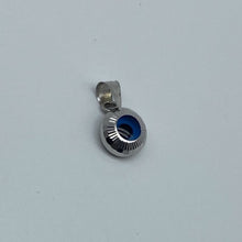 Load image into Gallery viewer, 10K White Gold Blue Eyed Evil Eye Pendant
