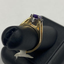 Load image into Gallery viewer, 14K Gold Reversible Diamond and Birth Stone Cocktail Ring
