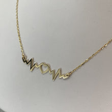 Load image into Gallery viewer, 10K Gold Heartbeat Necklace with Heart
