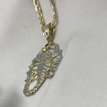 Load image into Gallery viewer, 10K Two Tone Gold Scorpion Chain Set
