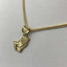 Load image into Gallery viewer, 10K Gold Micro Praying Hands Chain Set
