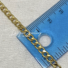 Load image into Gallery viewer, 10K Gold 4 mm Curb Link Chain
