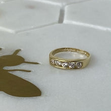 Load image into Gallery viewer, Baby 10K Gold CZ Band Ring
