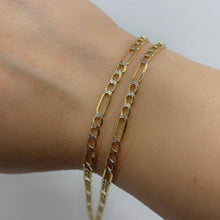 Load image into Gallery viewer, 10K Gold 3.8 mm Two Tone Figaro Link Chain
