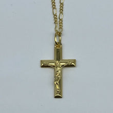 Load image into Gallery viewer, NEW 10K Gold Crucifix chain
