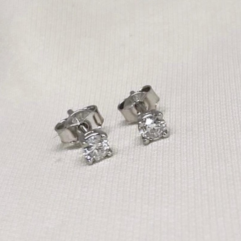 925 Sterling Silver Cubic Zirconia Stud Earrings