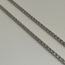 Load image into Gallery viewer, Limited Edition Solid 10K White Gold 2.3 mm Wheat Chain
