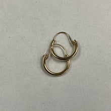 Load image into Gallery viewer, Baby 14K Gold Tubing Hoop Earrings
