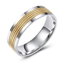 Load image into Gallery viewer, 10K White and Yellow Gold Wedding Band
