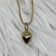 Load image into Gallery viewer, 10K Gold Puffed Heart Necklace
